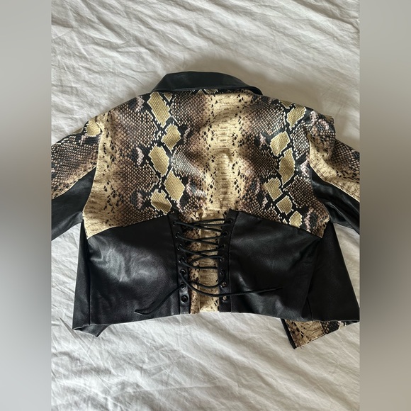 Snake skin leather jacket - Picture 2 of 2